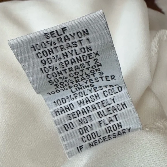 Lapis White Lace Maxi Skirt with Brown Waistband - Picture 15 of 15